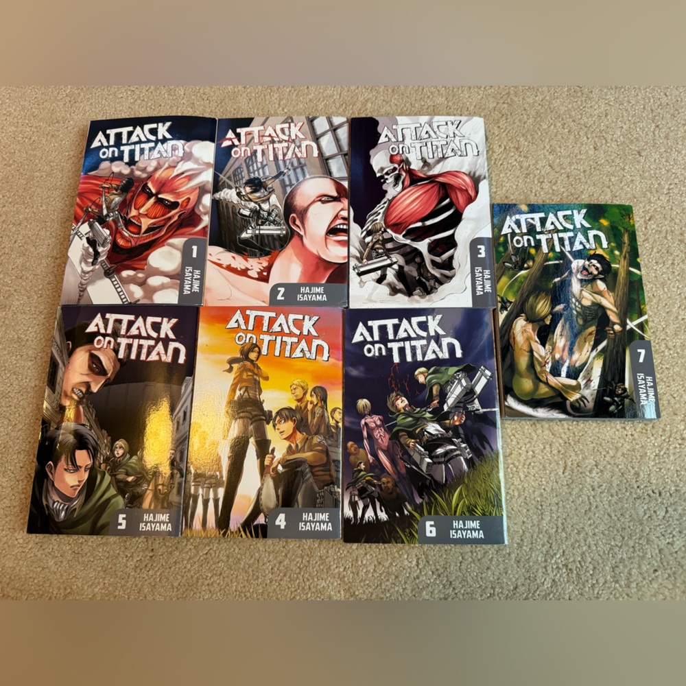 Attack on titan Manga volumes 1-7